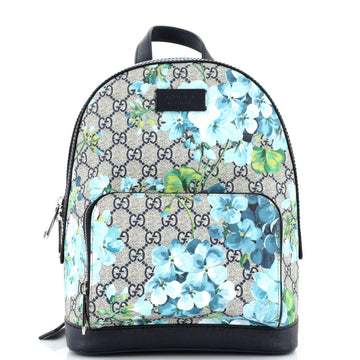 Gucci Zip Pocket Backpack (Outlet) Blooms Print GG Coated Canvas Small