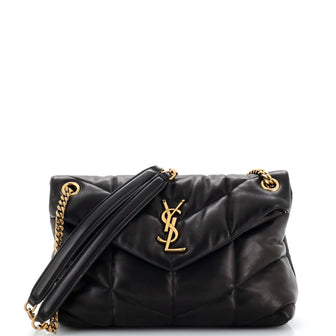 Saint Laurent Loulou Puffer Shoulder Bag Quilted Leather Small
