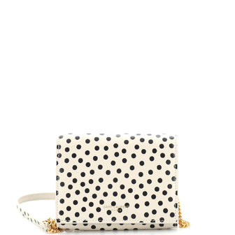 Saint Laurent Card Holder on Chain Leather