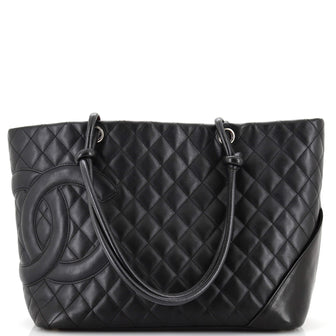 Chanel Cambon Tote Quilted Leather Large