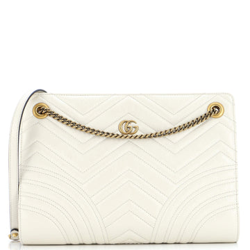 Gucci GG Marmont Accordion Shoulder Bag Matelasse Leather Medium