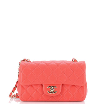 Chanel Classic Single Flap Bag Quilted Lambskin Mini