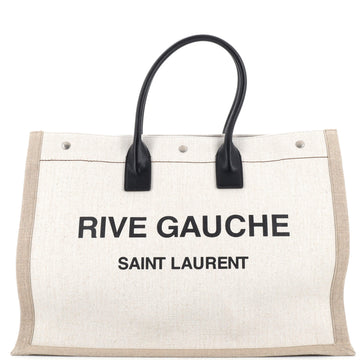 Saint Laurent Rive Gauche Shopper Tote Canvas Large