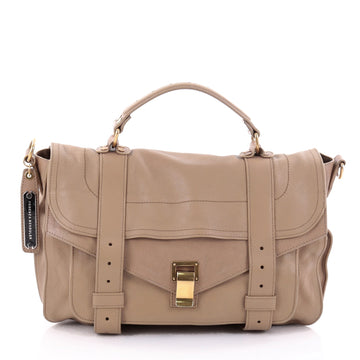 Proenza Schouler PS1 Satchel Leather Medium Neutral 2463701