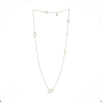 Hermes Farandole Long Necklace Sterling Silver 80