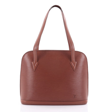 Louis Vuitton Lussac Handbag Epi Leather Brown 2464103