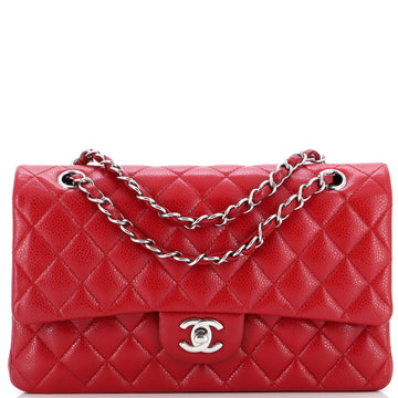 Chanel Classic Double Flap Bag Quilted Caviar Medium