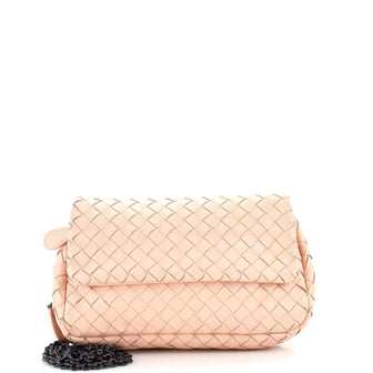 Bottega Veneta Expandable Chain Crossbody Bag Intrecciato Nappa Small