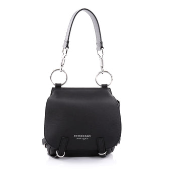 Burberry Bridle Handbag Leather Medium Black 2466801