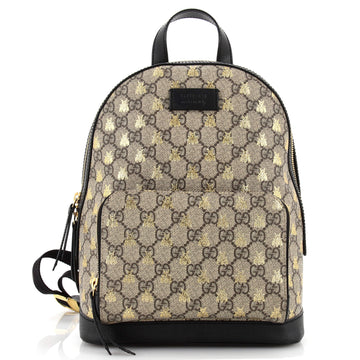 Gucci Zip Pocket Backpack Printed GG Coated Canvas Small
