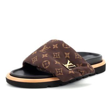 Louis Vuitton Women's Pool Pillow Comfort Mule Sandals Monogram Nylon
