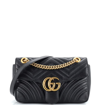 Gucci GG Marmont Flap Bag Matelasse Leather Small