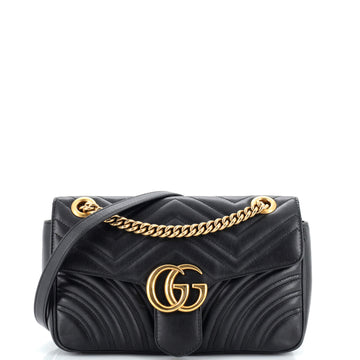 Gucci GG Marmont Flap Bag Matelasse Leather Small