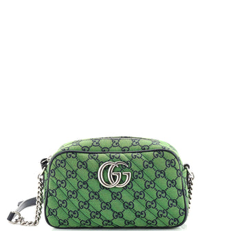 Gucci GG Marmont Shoulder Bag Diagonal Quilted GG Canvas Small