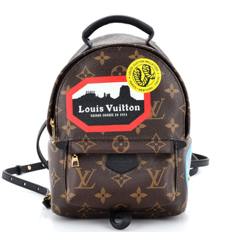 Louis Vuitton Palm Springs Backpack Limited Edition World Tour Monogram Canvas Mini