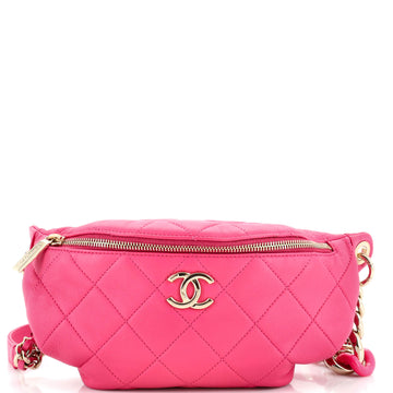 Chanel Resin Elegant Chain Belt Bag Quilted Lambskin