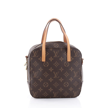 Louis Vuitton Spontini Handbag Monogram Canvas Brown 2468502