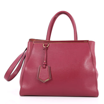 Fendi 2Jours Handbag Leather Medium Pink 2468614