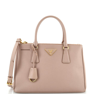 Prada Double Zip Lux Tote Saffiano Leather Small