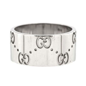 Gucci Icon Ring 18K White Gold Wide