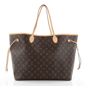 Louis Vuitton Neverfull Tote Monogram Canvas GM Brown 2468804