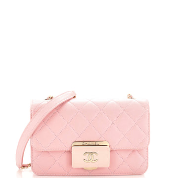 Chanel Beauty Lock Flap Bag Quilted Sheepskin Mini