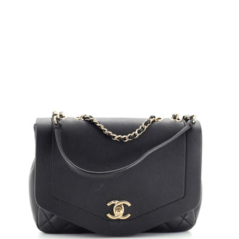 Chanel Hexagon CC Chain Flap Bag Quilted Lambskin Medium