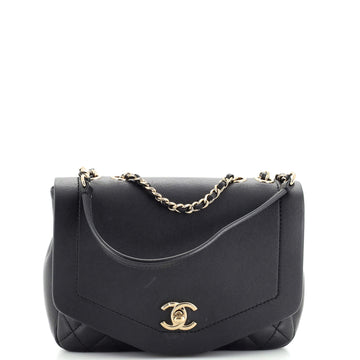 Chanel Hexagon CC Chain Flap Bag Quilted Lambskin Medium
