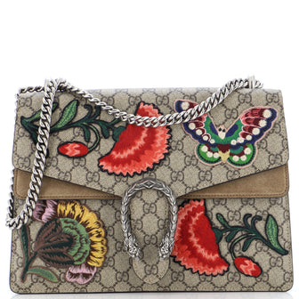 Gucci Dionysus Bag Embroidered GG Coated Canvas Medium