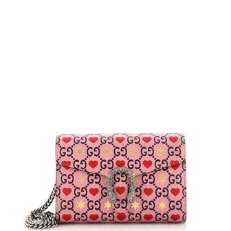 Gucci Dionysus Chain Wallet Printed Leather Small