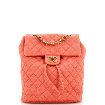 Chanel Urban Spirit Backpack Quilted Denim Small