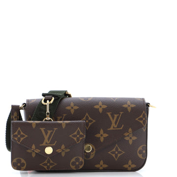 Louis Vuitton Felicie Strap & Go Handbag Monogram Canvas