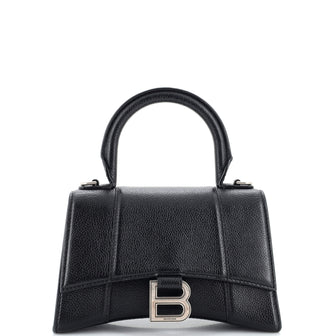 Balenciaga Hourglass Top Handle Bag Leather XS