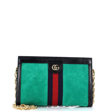 Gucci Ophidia Chain Shoulder Bag Suede Small