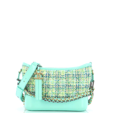 Chanel Gabrielle Hobo Quilted Tweed and Calfskin Small