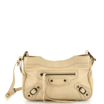Balenciaga Hip Classic Studs Crossbody Bag Leather
