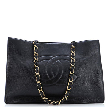 Chanel Timeless CC Chain Shopping Tote Shiny Aged Calfskin Large
