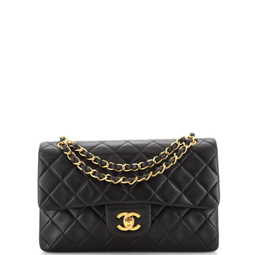 Chanel Vintage Classic Double Flap Bag Quilted Lambskin Small