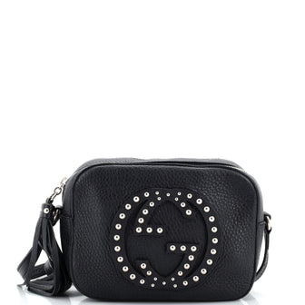 Gucci Soho Disco Crossbody Bag Studded Leather Small