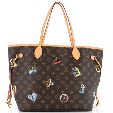Louis Vuitton Neverfull NM Tote Limited Edition Love Lock Monogram Canvas MM