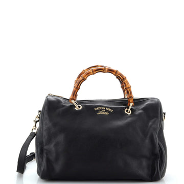 Gucci Bamboo Shopper Boston Bag Leather Medium