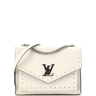 Louis Vuitton Mylockme Handbag Studded Leather BB