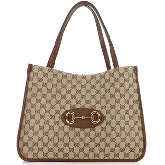Gucci Horsebit 1955 Tote GG Canvas Medium