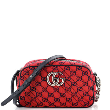 Gucci GG Marmont Shoulder Bag Diagonal Quilted GG Canvas Small