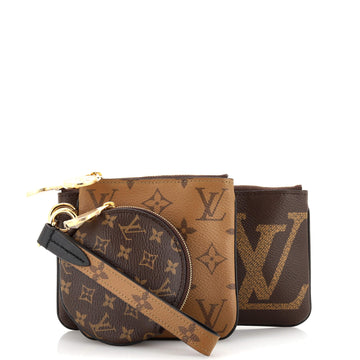 Louis Vuitton Trio Pouch Set Reverse Monogram Giant