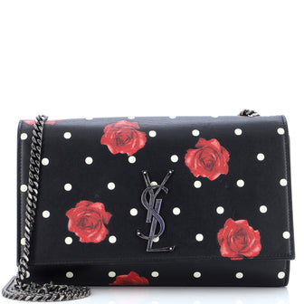 Saint Laurent Classic Monogram Crossbody Bag Printed Leather Medium