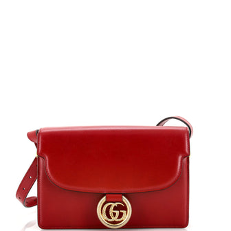 Gucci GG Ring Shoulder Bag Leather Small