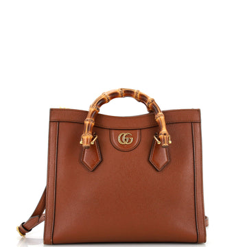 Gucci Diana NM Bamboo Handle Tote Leather Small
