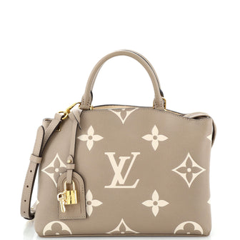 Louis Vuitton Petit Palais Handbag Bicolor Monogram Empreinte Giant