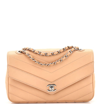 Chanel Data Center Envelope Flap Bag Chevron Caviar Large